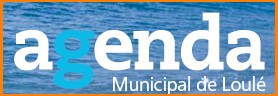 Agenda mensal dos eventos que acontecem na municipalidade de Loulé. Textos em português e inglês.